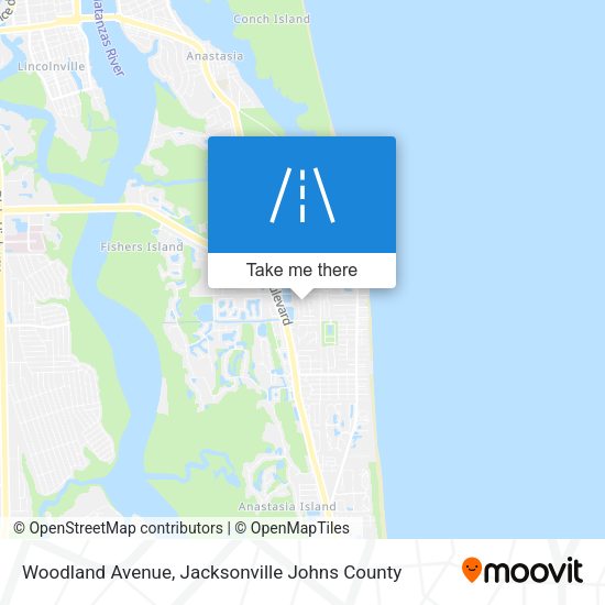 Woodland Avenue map