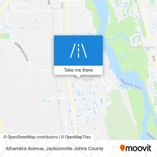 Alhambra Avenue map
