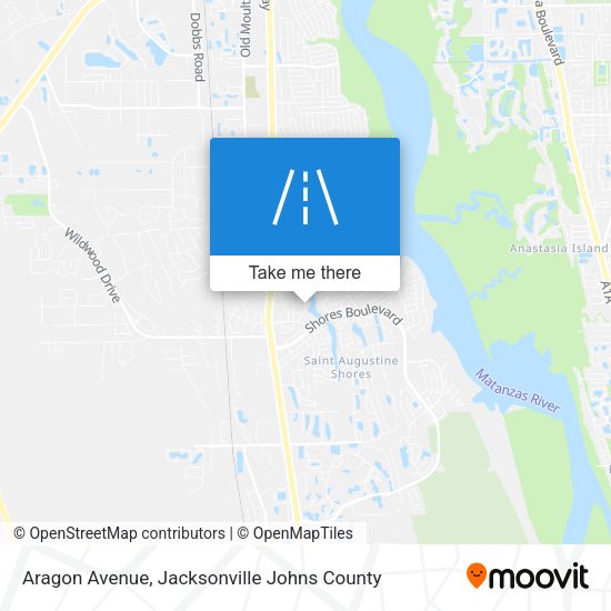 Aragon Avenue map