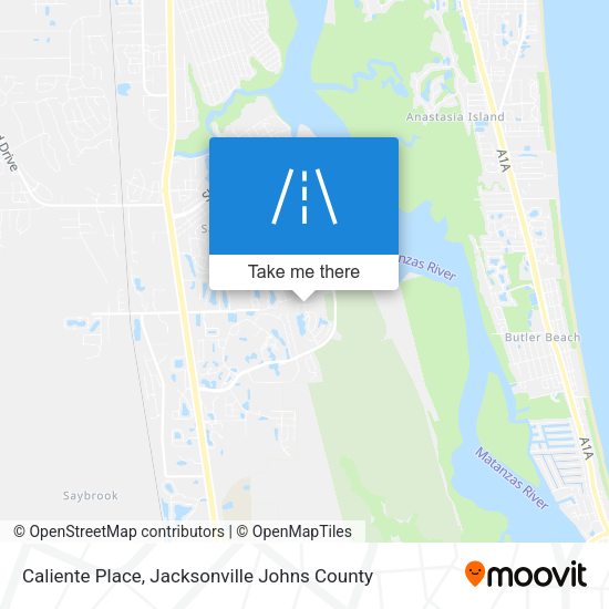 Caliente Place map