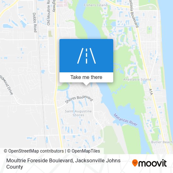 Moultrie Foreside Boulevard map