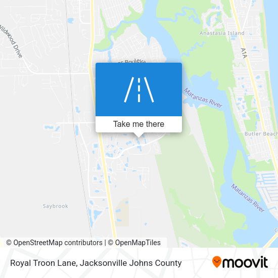 Royal Troon Lane map