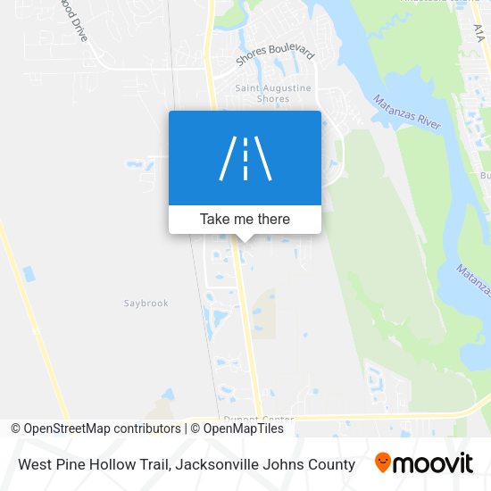 West Pine Hollow Trail map