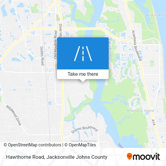 Hawthorne Road map