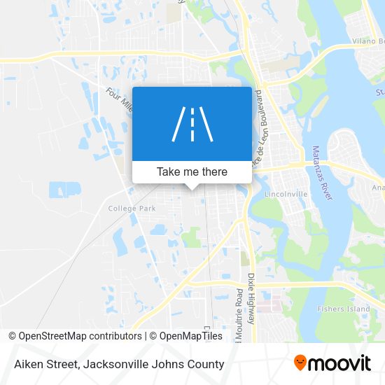 Aiken Street map