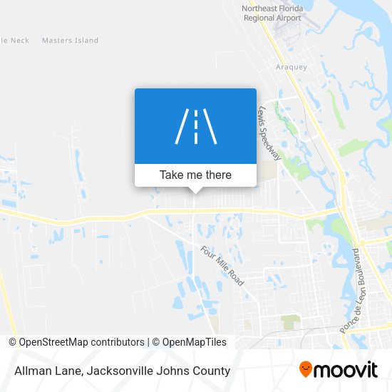 Allman Lane map