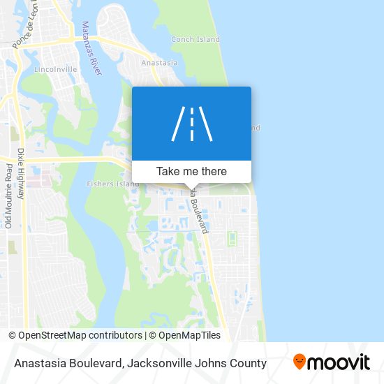 Anastasia Boulevard map