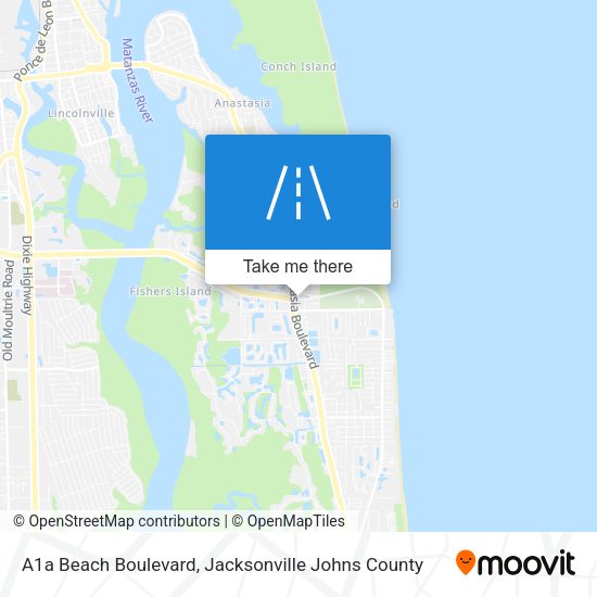 Mapa de A1a Beach Boulevard