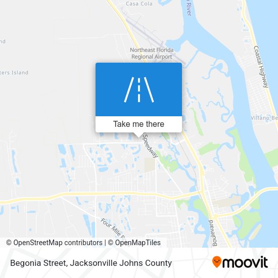 Mapa de Begonia Street