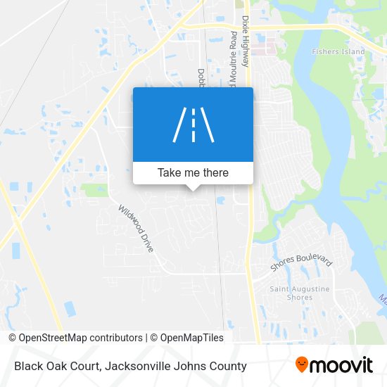 Black Oak Court map