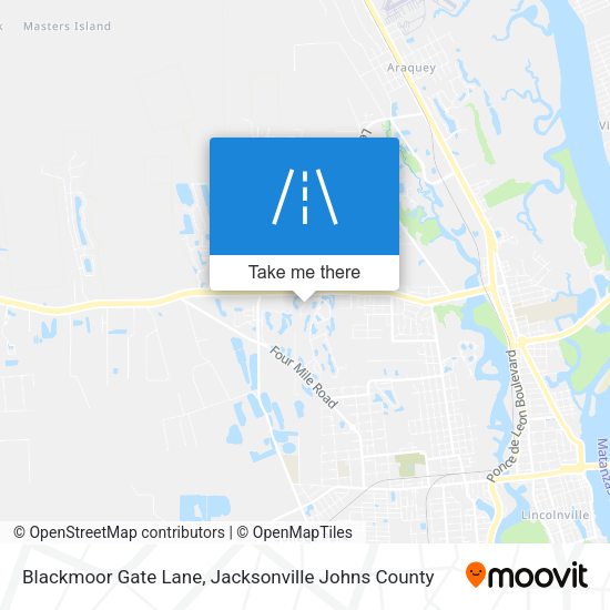 Mapa de Blackmoor Gate Lane