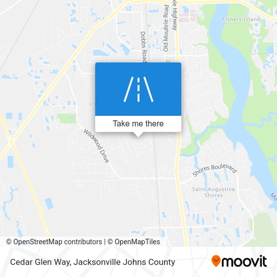Cedar Glen Way map