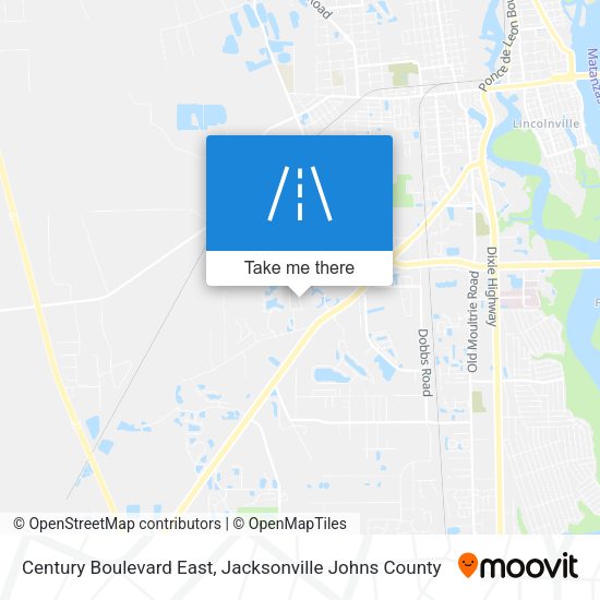 Century Boulevard East map