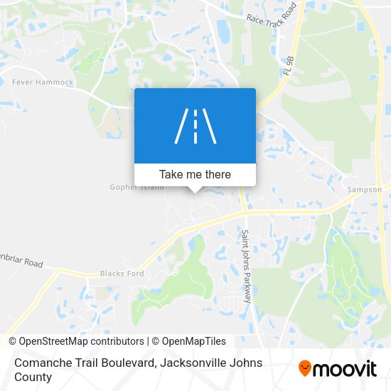 Comanche Trail Boulevard map