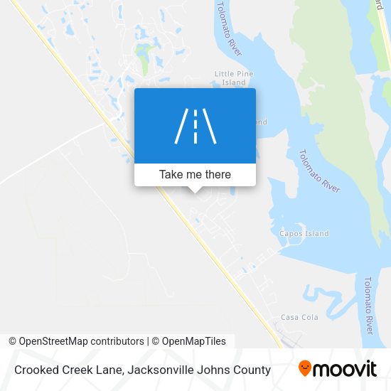 Mapa de Crooked Creek Lane