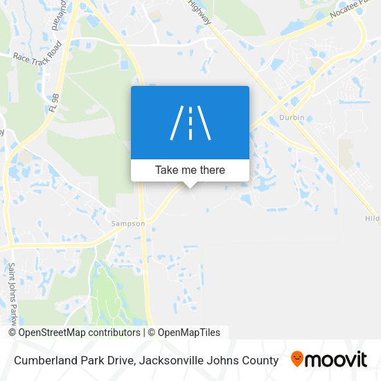 Cumberland Park Drive map