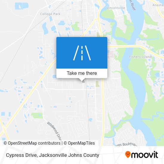 Cypress Drive map