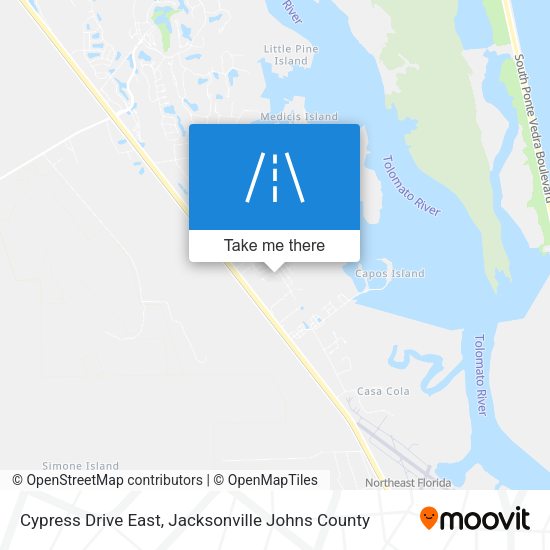 Cypress Drive East map