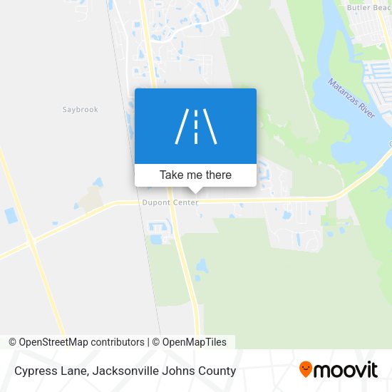 Cypress Lane map