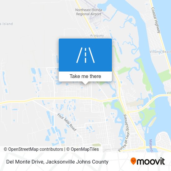 Del Monte Drive map