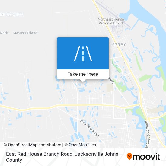 East Red House Branch Road map