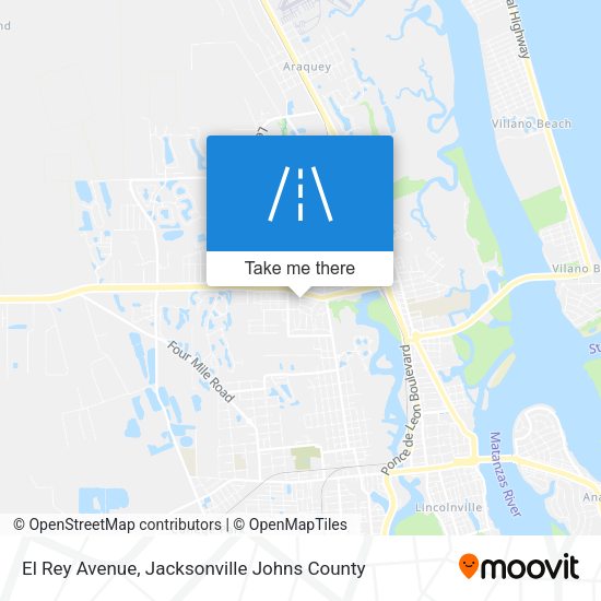 El Rey Avenue map