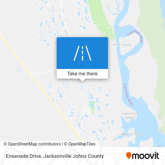 Ensenada Drive map