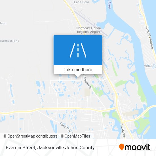 Evernia Street map
