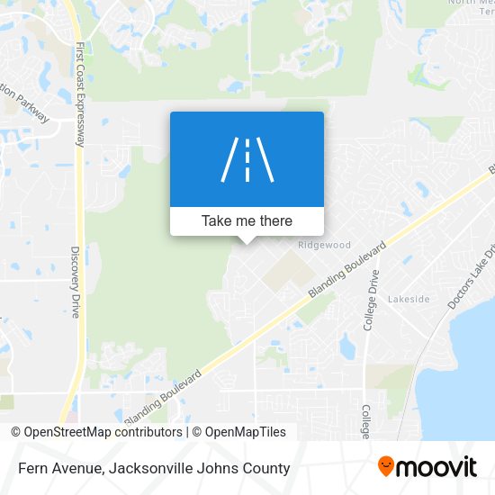 Fern Avenue map