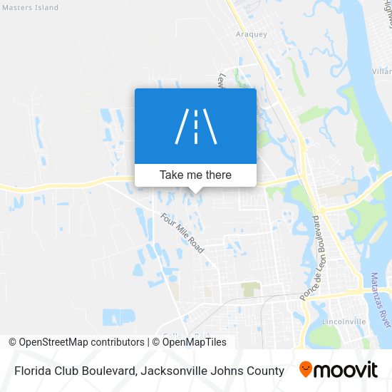 Florida Club Boulevard map