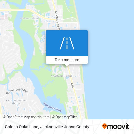 Golden Oaks Lane map