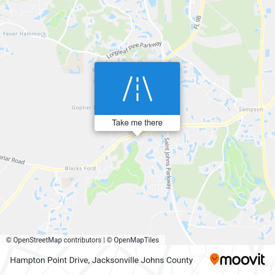 Mapa de Hampton Point Drive