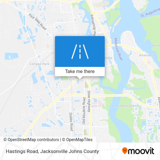 Hastings Road map