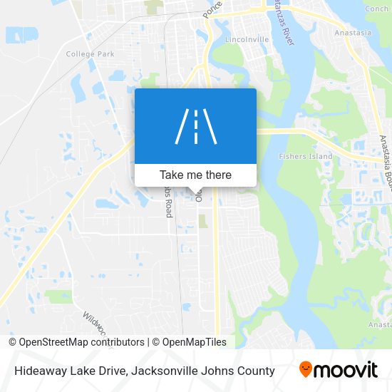 Mapa de Hideaway Lake Drive