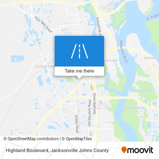 Highland Boulevard map