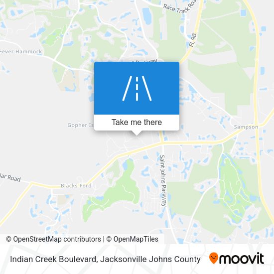 Indian Creek Boulevard map