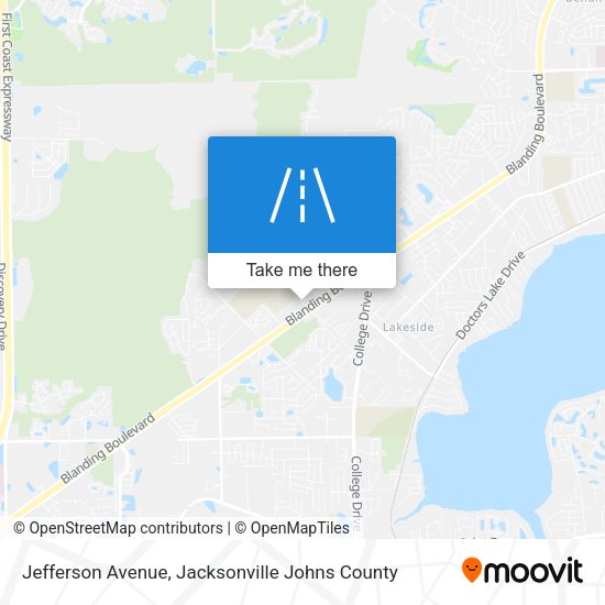 Jefferson Avenue map