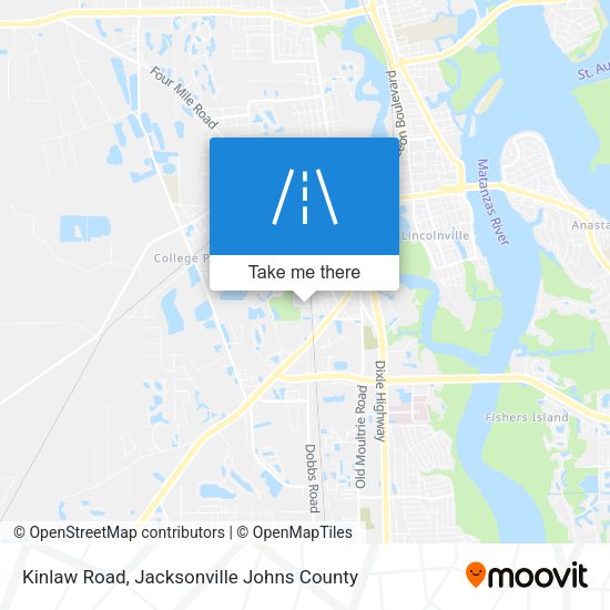 Kinlaw Road map
