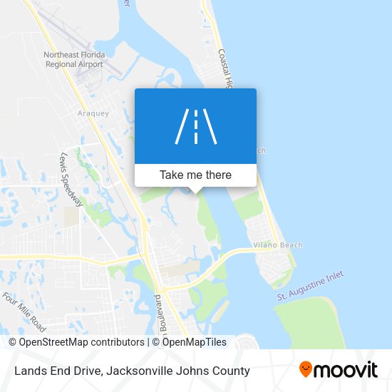 Lands End Drive map
