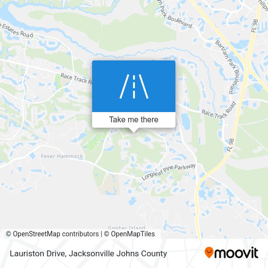 Lauriston Drive map
