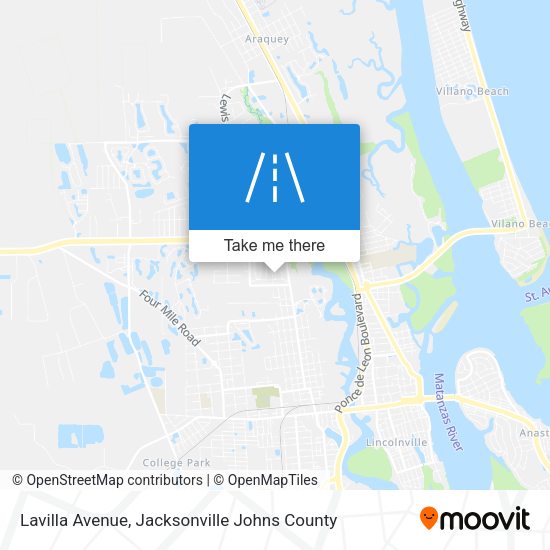 Lavilla Avenue map