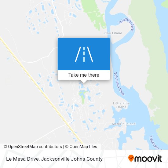 Le Mesa Drive map
