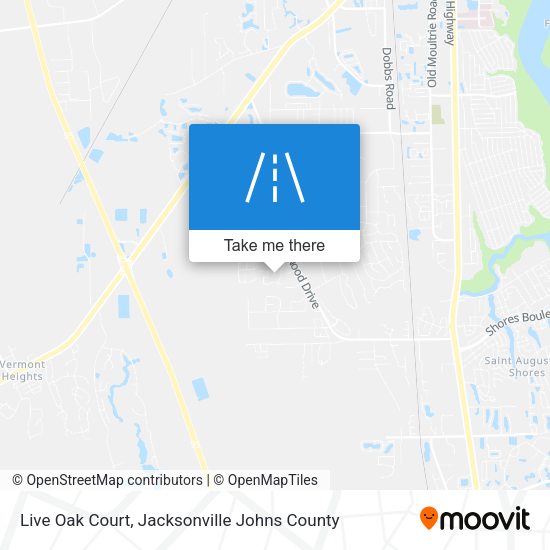 Live Oak Court map