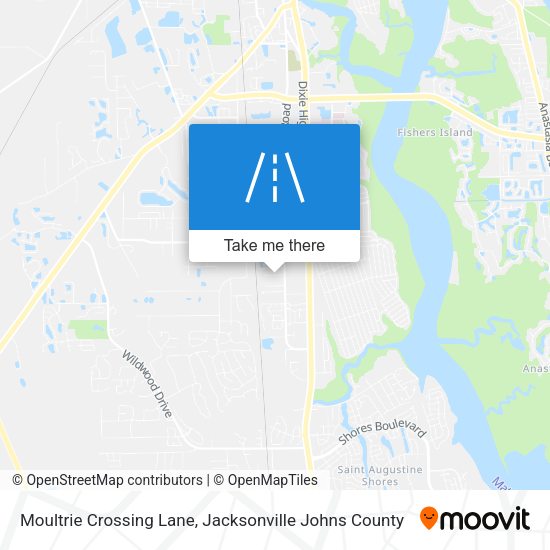 Moultrie Crossing Lane map