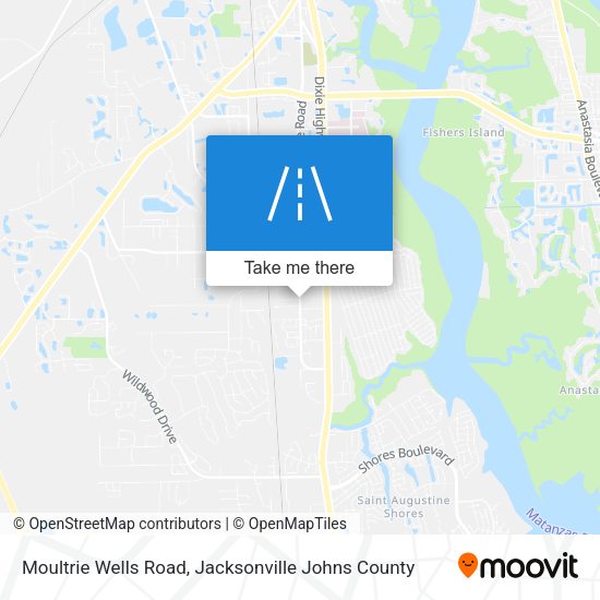 Moultrie Wells Road map