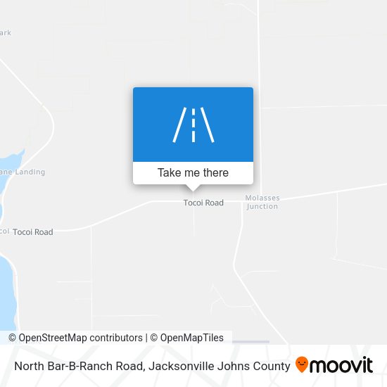 North Bar-B-Ranch Road map