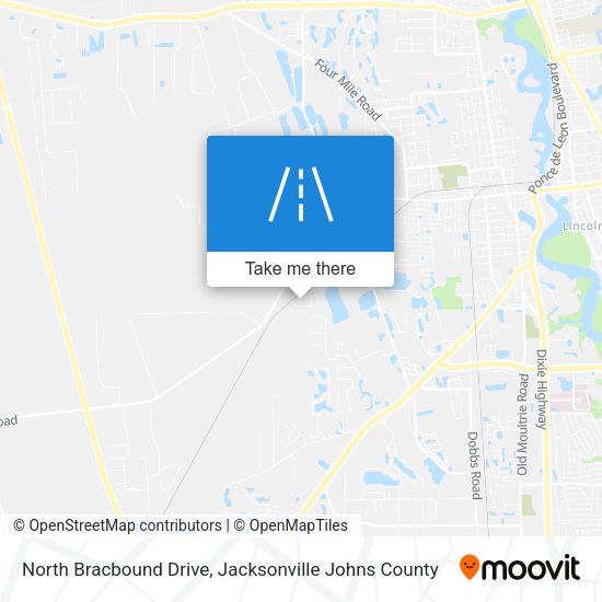North Bracbound Drive map