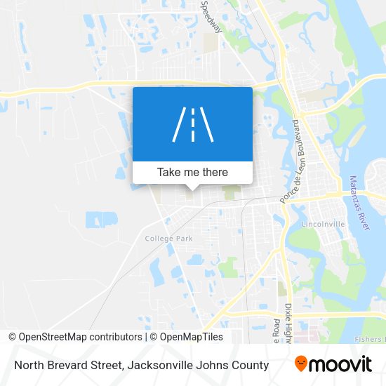 North Brevard Street map