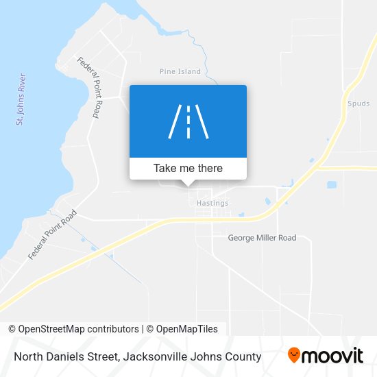 North Daniels Street map