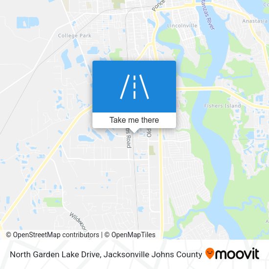North Garden Lake Drive map
